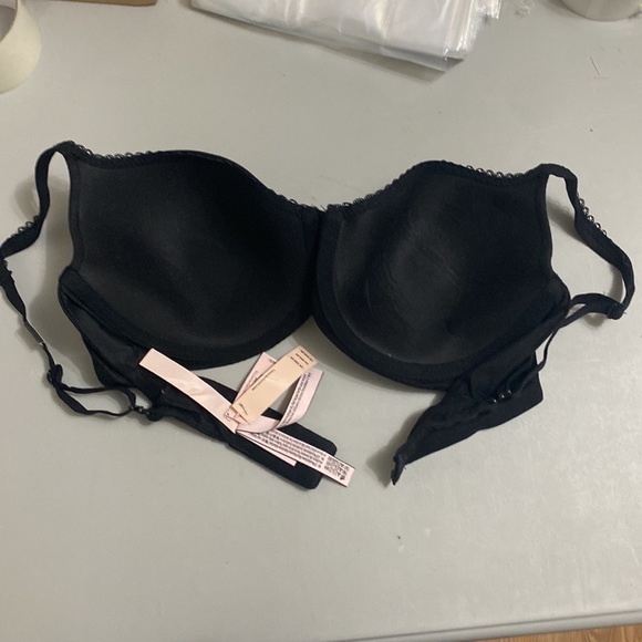 NWT Victoria Secret Body any Victoria Black Smooth Lined a Demi Bra Size 34DD - Picture 3 of 12